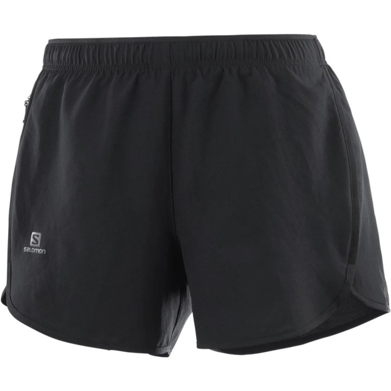 Salomon Agile Women's Running Shorts Black | 389-ETNLZK