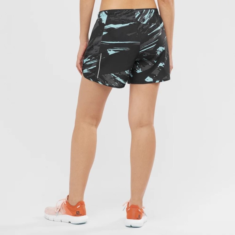 Salomon Agile Women's Running Shorts Black | 695-AHCMIF