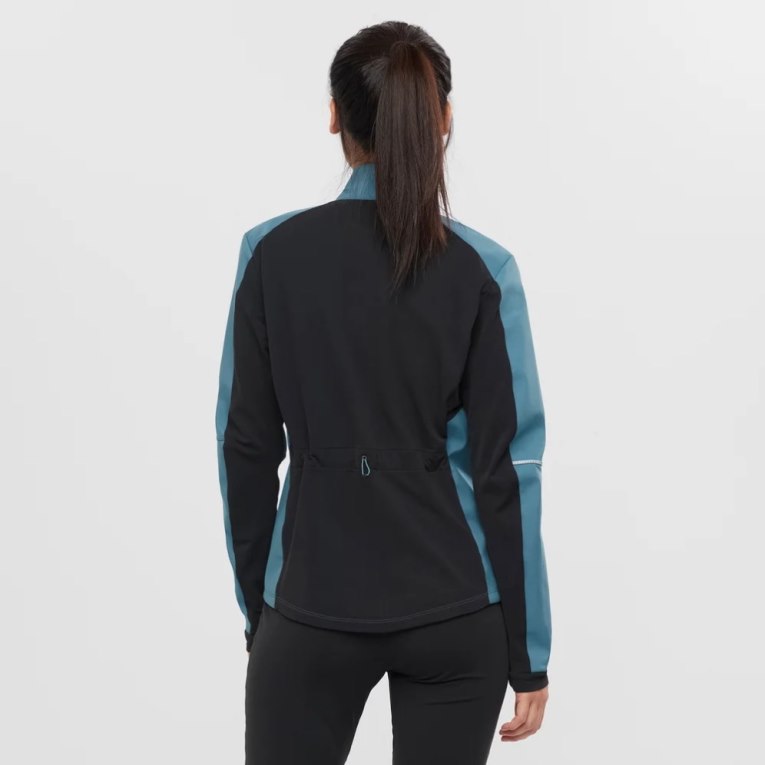 Salomon Agile Women's Shell Jackets Turquoise | 048-UJGZMC