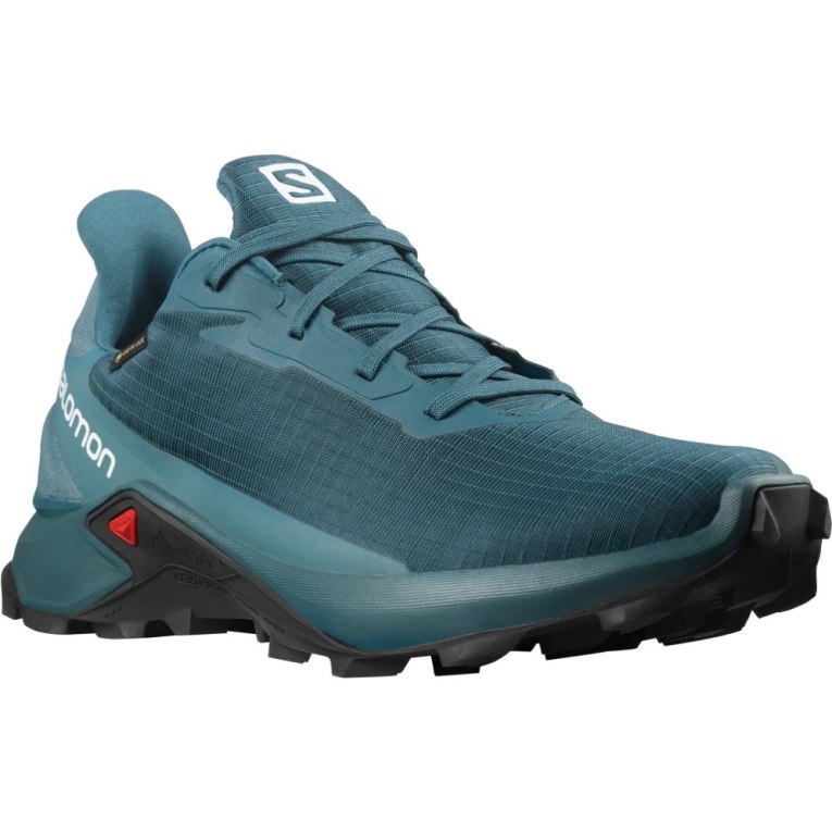 Salomon Alphacross 3 GTX Men's Trail Running Shoes Turquoise | 754-UXSCFT