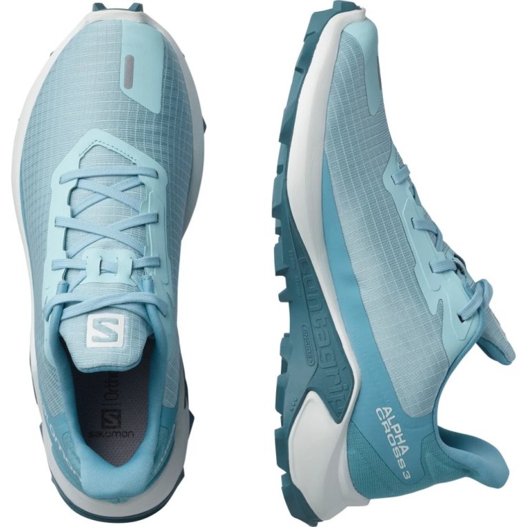 Salomon Alphacross 3 Women's Trail Running Shoes Turquoise | 398-ITDWCZ