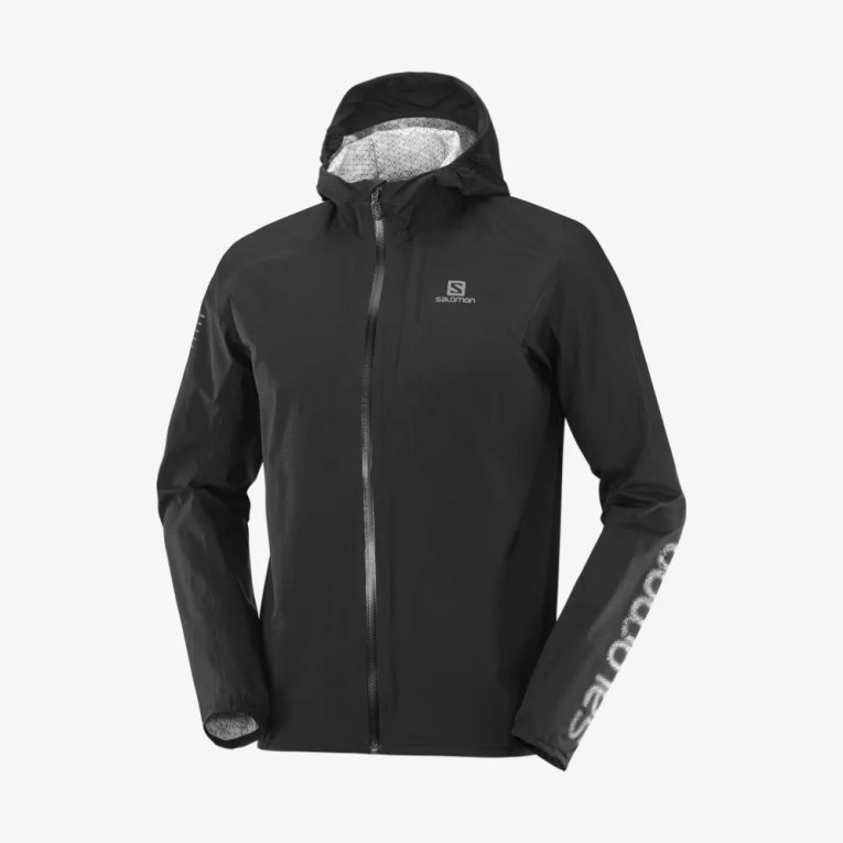 Salomon Bonatti 2.5 L Waterproof Men's Shell Jackets Black | 520-ILYZGC