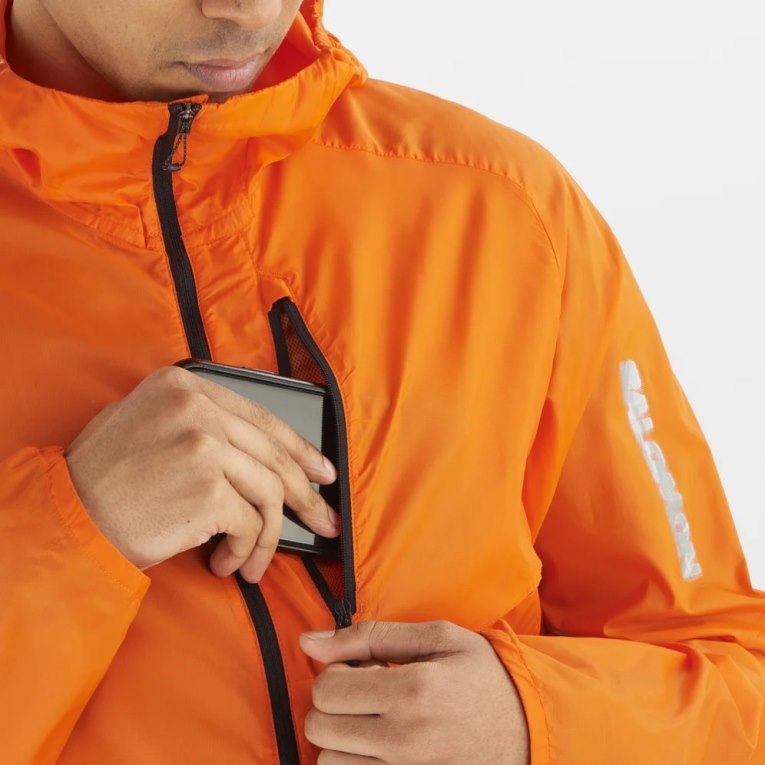 Salomon Bonatti Cross Men's Windbreaker Orange | 086-TMIUOP