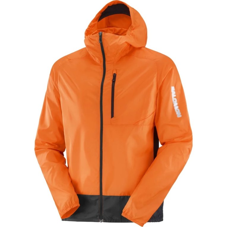 Salomon Bonatti Cross Men's Windbreaker Orange | 086-TMIUOP