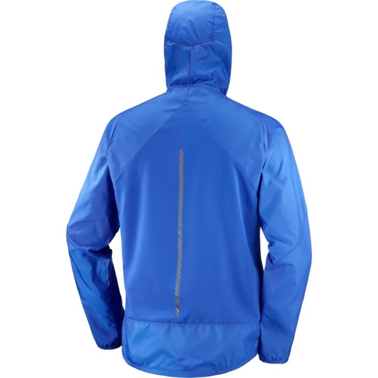 Salomon Bonatti Cross Men's Windbreaker Blue | 160-FOTLKU