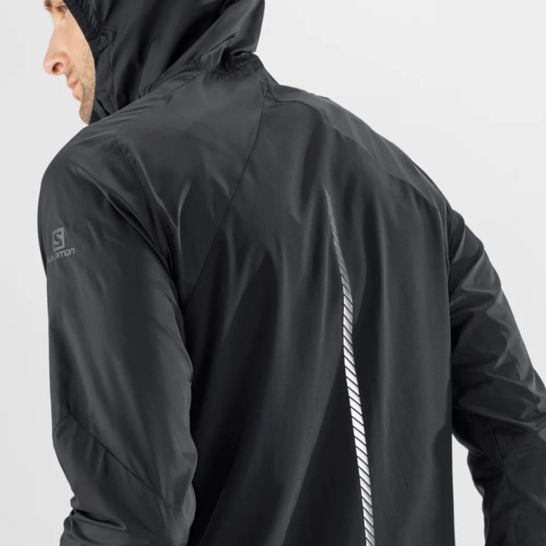 Salomon Bonatti Cross Men's Windbreaker Black | 236-EVLMWB