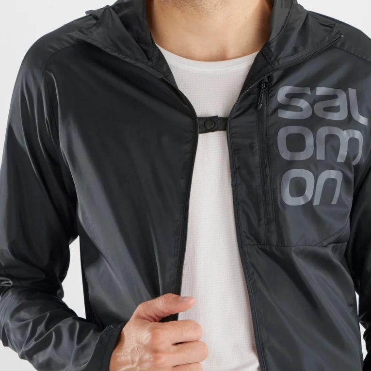 Salomon Bonatti Cross Men's Windbreaker Black | 236-EVLMWB