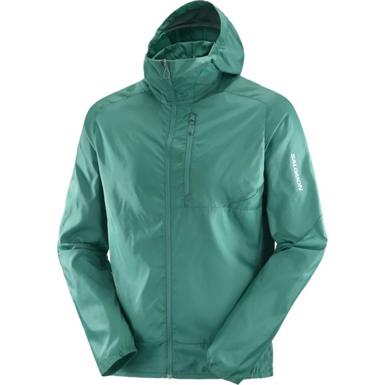 Salomon Bonatti Cross Men's Windbreaker Green | 491-VAMHYI