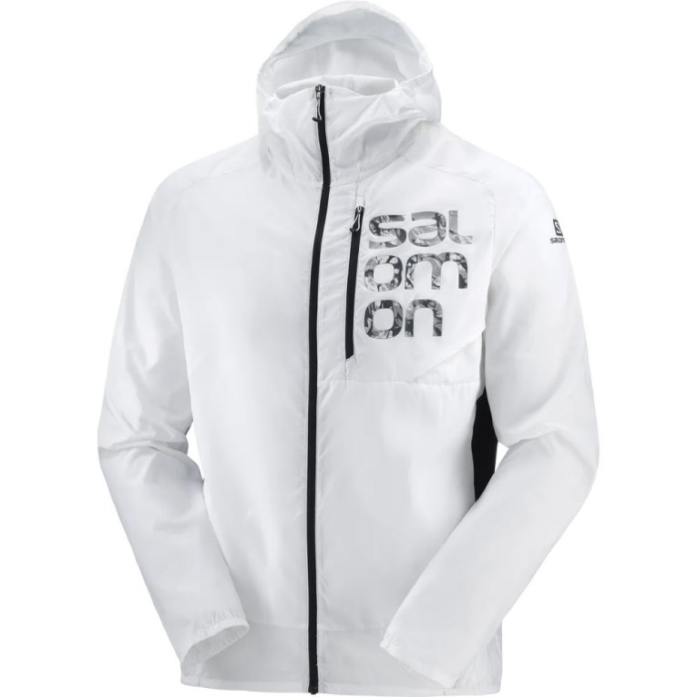 Salomon Bonatti Cross Men's Windbreaker White | 963-BCDOUF