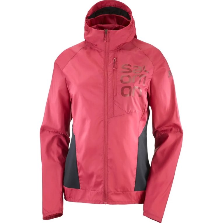 Salomon Bonatti Cross Wind Women's Shell Jackets Red | 192-VMSBXP