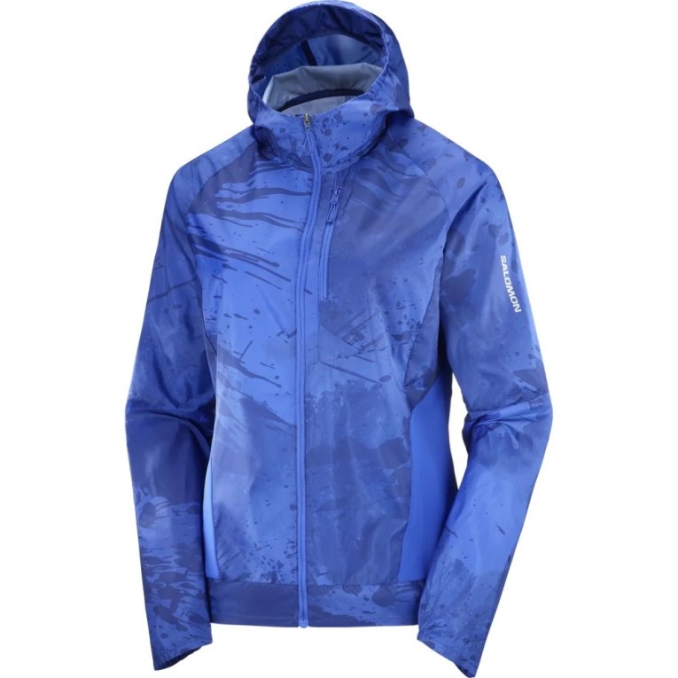 Salomon Bonatti Cross Wind Women's Shell Jackets Blue | 542-AZEMRT