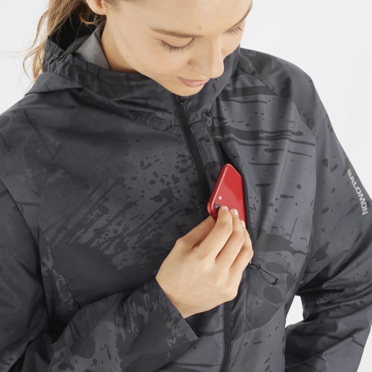 Salomon Bonatti Cross Wind Women's Shell Jackets Black | 624-ADKHPC