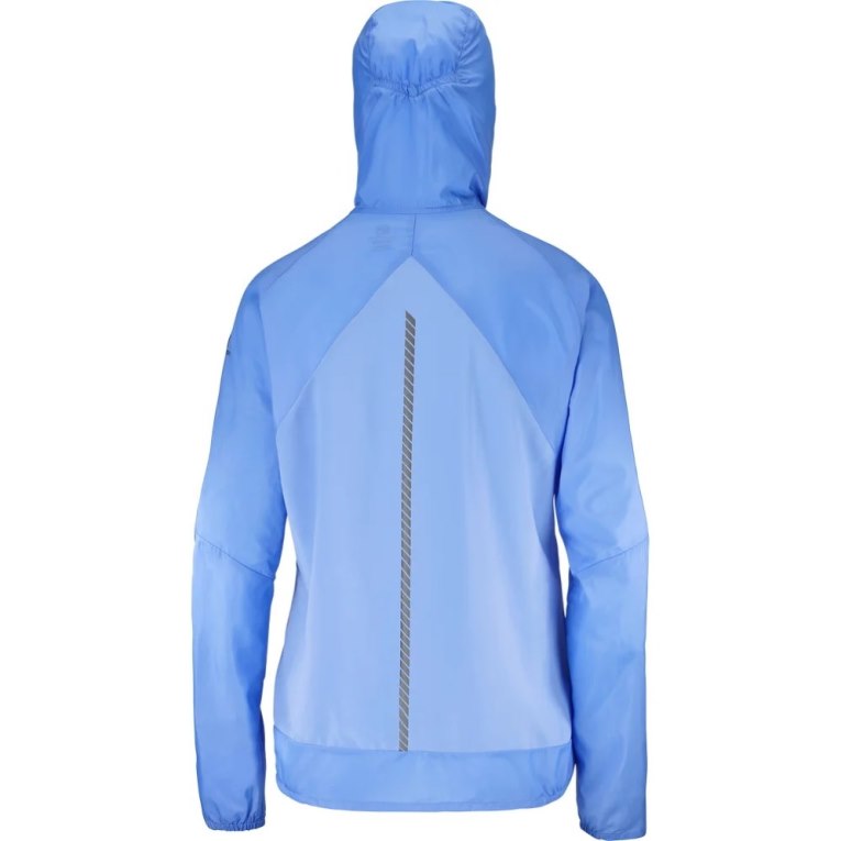 Salomon Bonatti Cross Wind Women's Shell Jackets Light Blue | 793-RKESGA