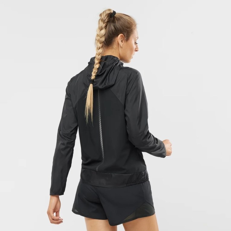 Salomon Bonatti Cross Wind Women's Shell Jackets Black | 813-BYNWOP