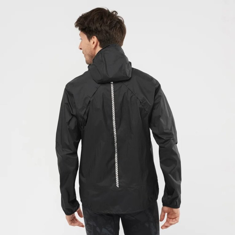 Salomon Bonatti Waterproof Men's Shell Jackets Black | 312-ZDHWAV