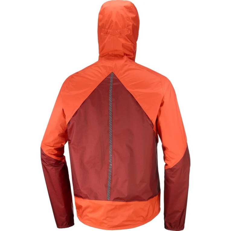 Salomon Bonatti Waterproof Men's Shell Jackets Red | 480-ULSPDZ