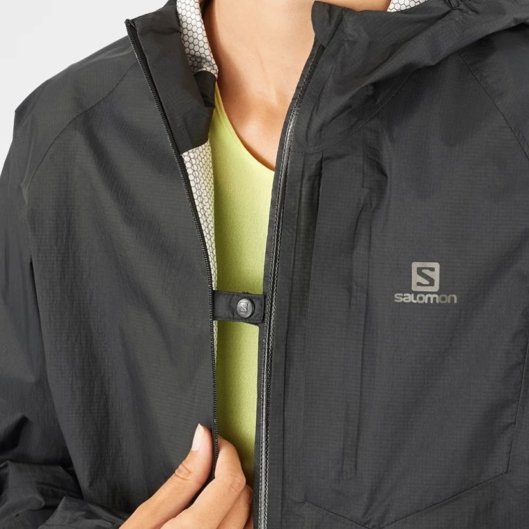 Salomon Bonatti Waterproof Women's Shell Jackets Black | 359-TBNWDF