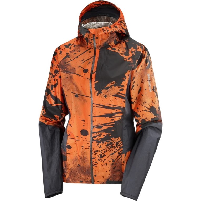 Salomon Bonatti Waterproof Women's Shell Jackets Orange / Black | 427-IPNABX