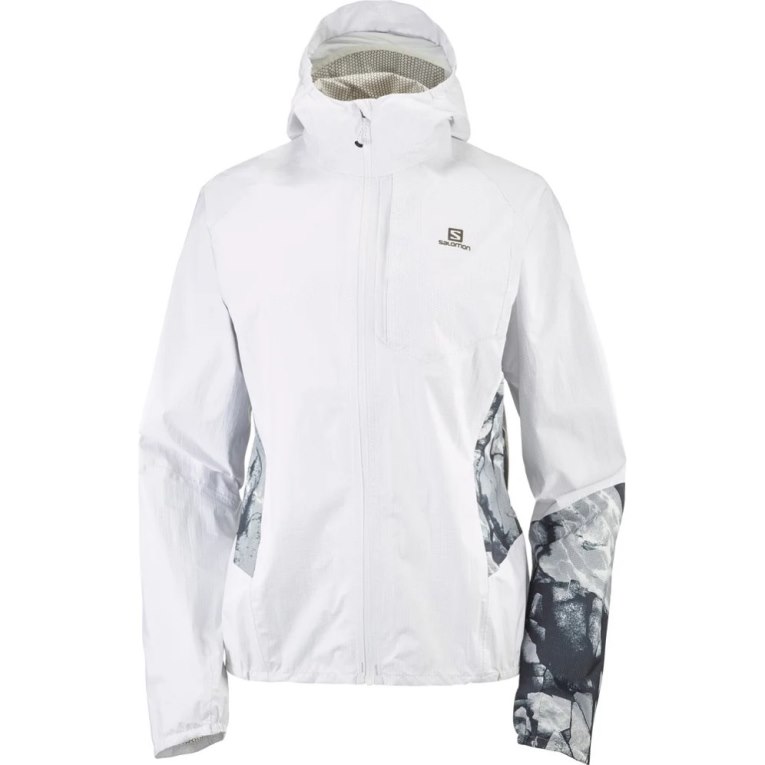 Salomon Bonatti Waterproof Women's Shell Jackets White | 968-FNOVLS