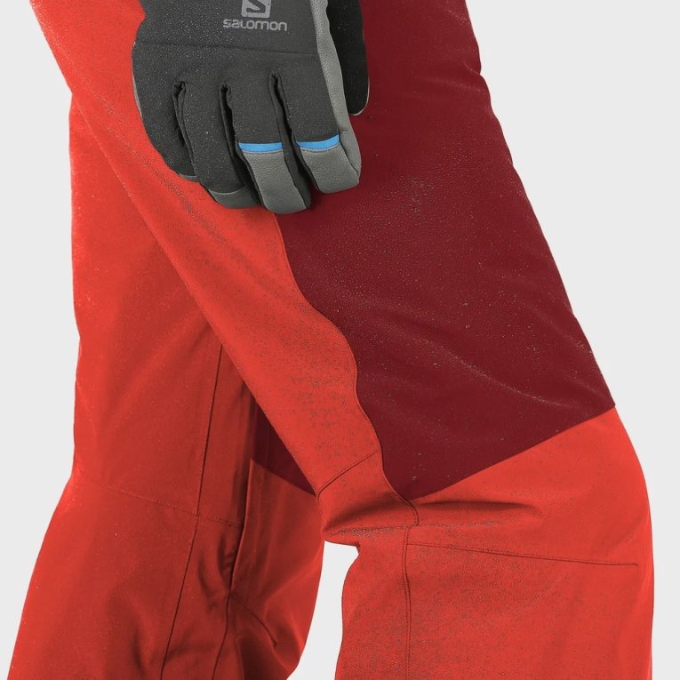 Salomon Brilliant Men's Ski Pants Red | 853-GQARNH