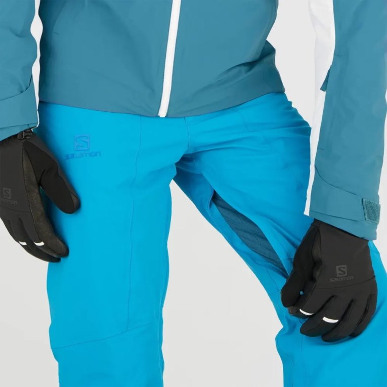 Salomon Brilliant Men's Ski Pants Turquoise | 351-ENUDGW