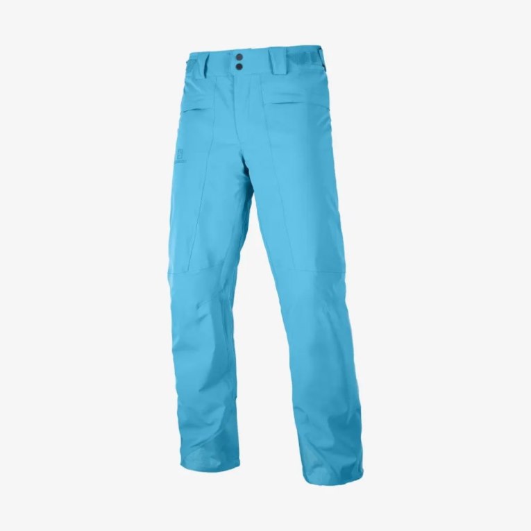 Salomon Brilliant Men's Ski Pants Turquoise | 351-ENUDGW