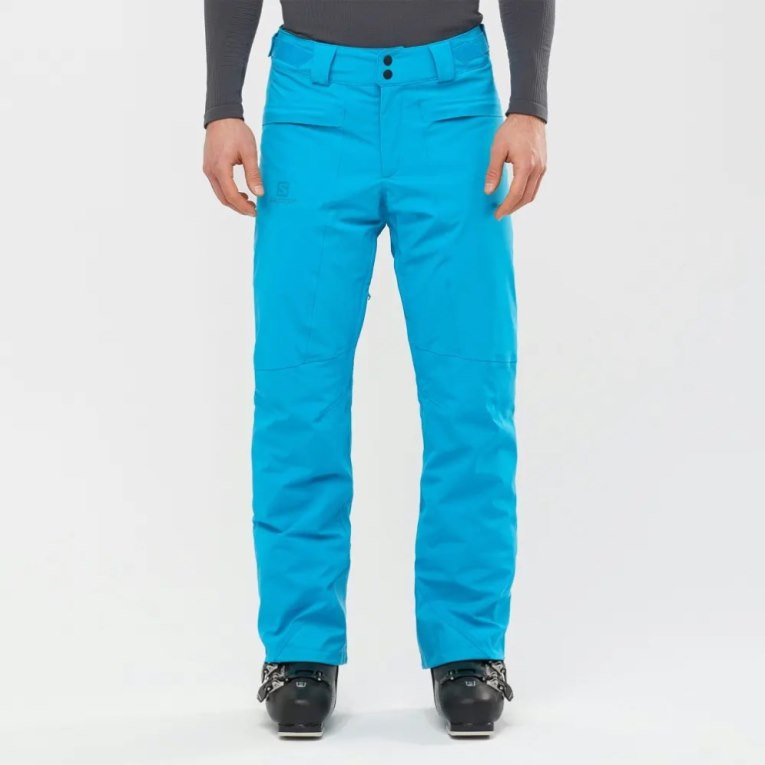 Salomon Brilliant Men\'s Ski Pants Turquoise | 351-ENUDGW