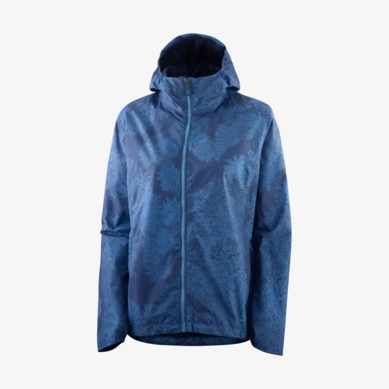 Salomon Comet Wp Jkt W Women's Shell Jackets Navy | 024-RTQBMU