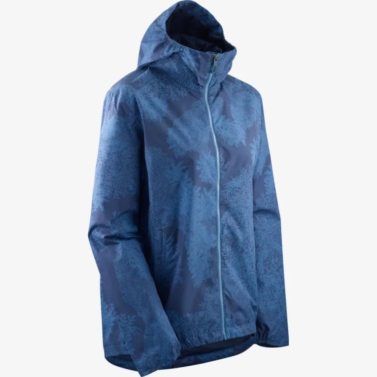 Salomon Comet Wp Jkt W Women's Shell Jackets Navy | 024-RTQBMU