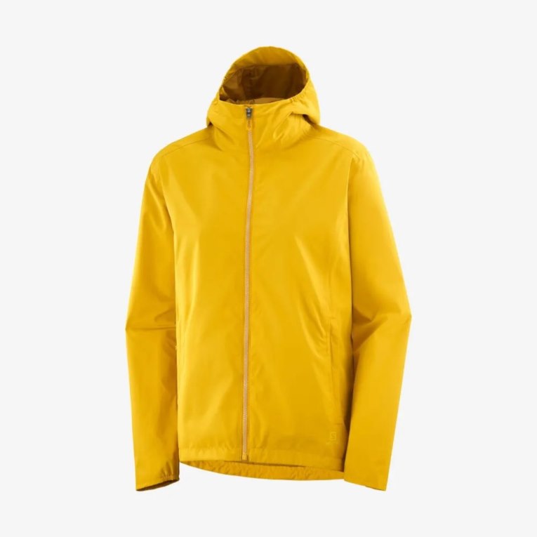 Salomon Comet Wp Jkt W Women's Shell Jackets Yellow | 896-ALFXVC