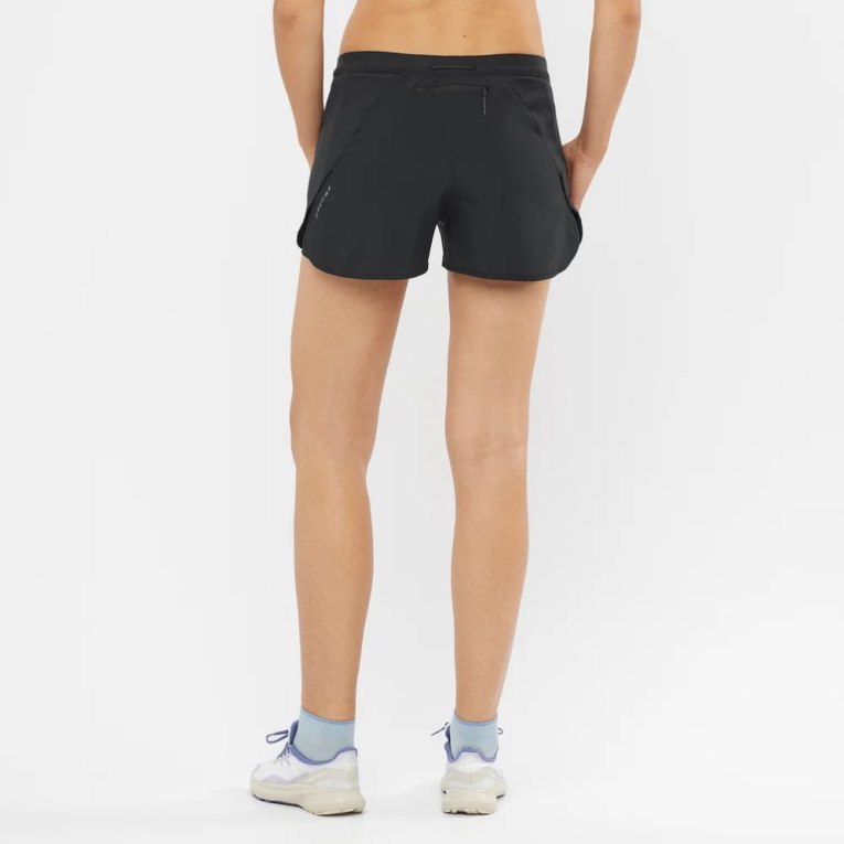 Salomon Cross 2in1 Women's Running Shorts Black | 256-RHBSGC