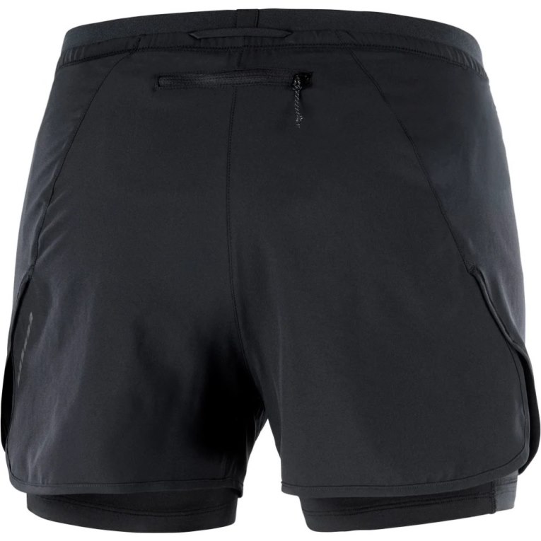 Salomon Cross 2in1 Women's Running Shorts Black | 256-RHBSGC