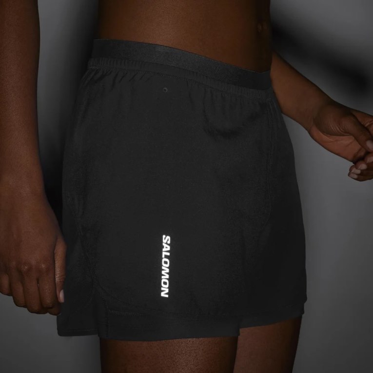 Salomon Cross 2in1 Women's Running Shorts Black | 591-KNTSID