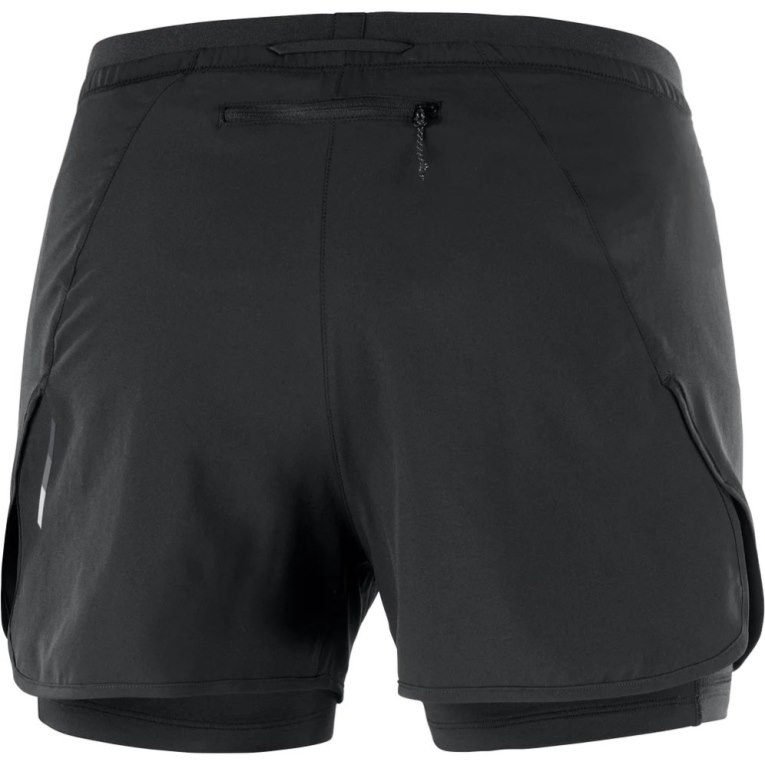 Salomon Cross 2in1 Women's Running Shorts Black | 591-KNTSID