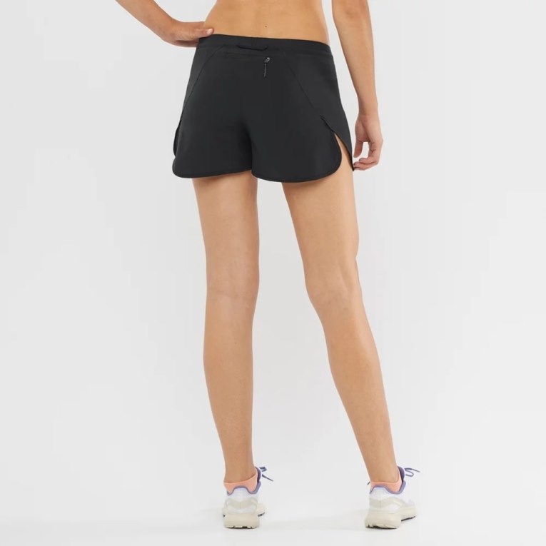 Salomon Cross 3'' Women's Running Shorts Black | 238-RXQUEY