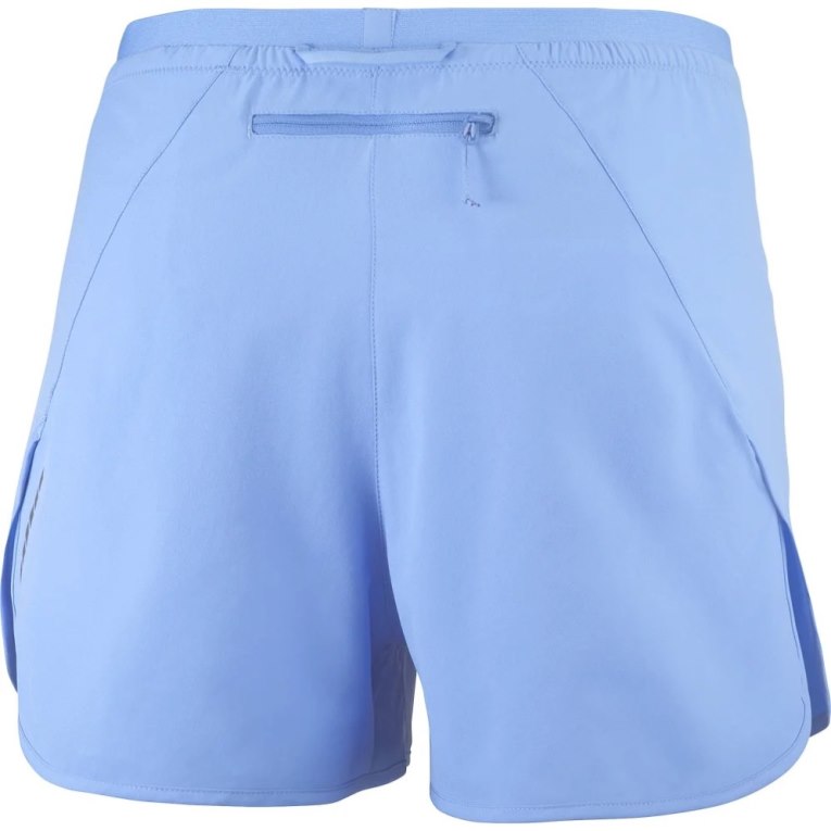 Salomon Cross 3'' Women's Running Shorts Light Blue | 381-NJTAHK