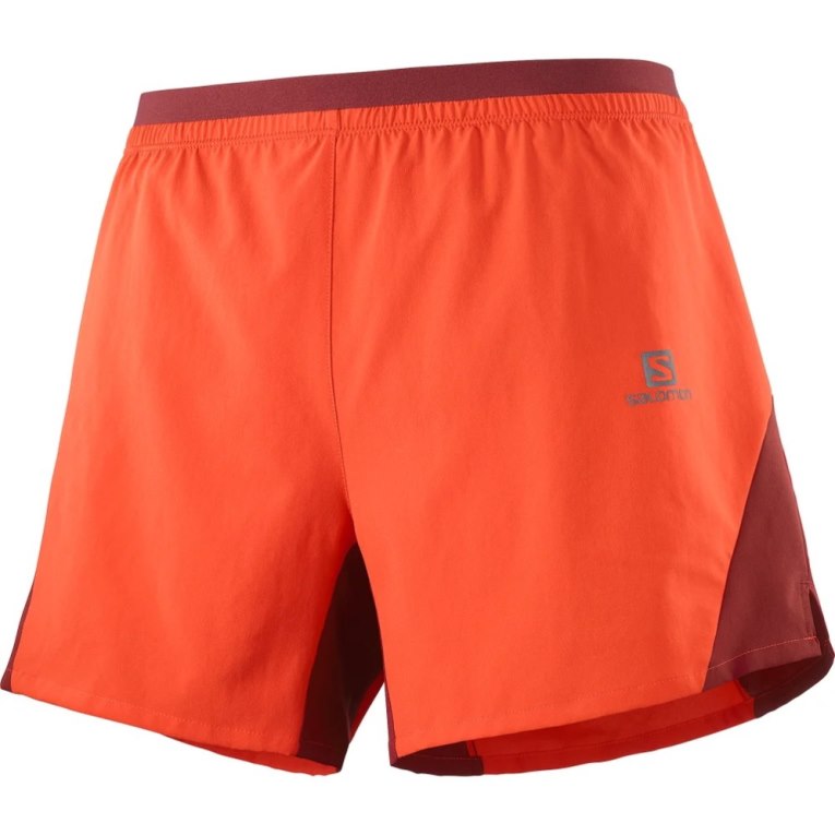 Salomon Cross 5'' Men's Shorts Red | 752-ATBGMY