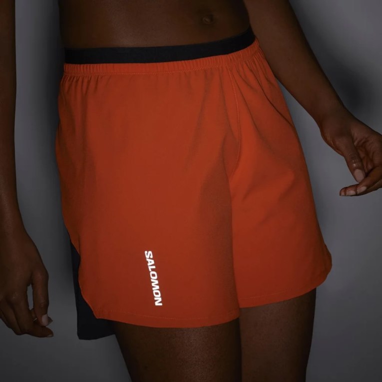 Salomon Cross 5'' Women's Running Shorts Orange | 069-BVYZRX