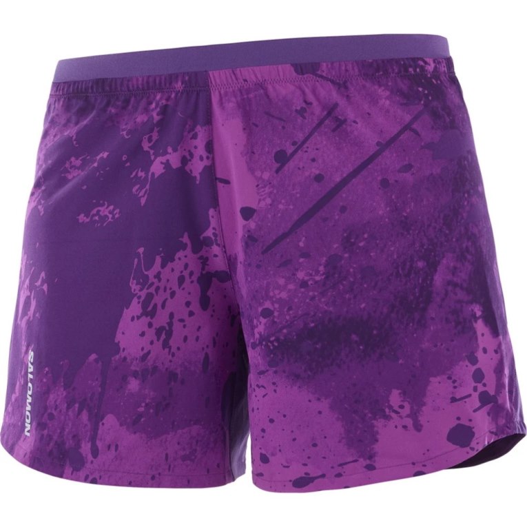 Salomon Cross 5'' Women's Running Shorts Purple | 240-VYHUEJ