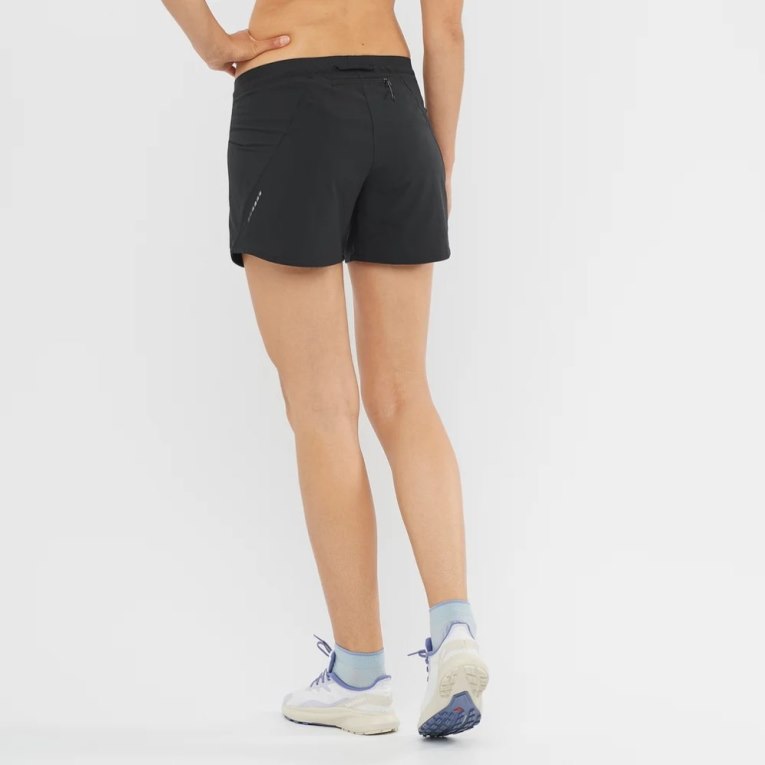 Salomon Cross 5'' Women's Running Shorts Black | 814-UNZAJR