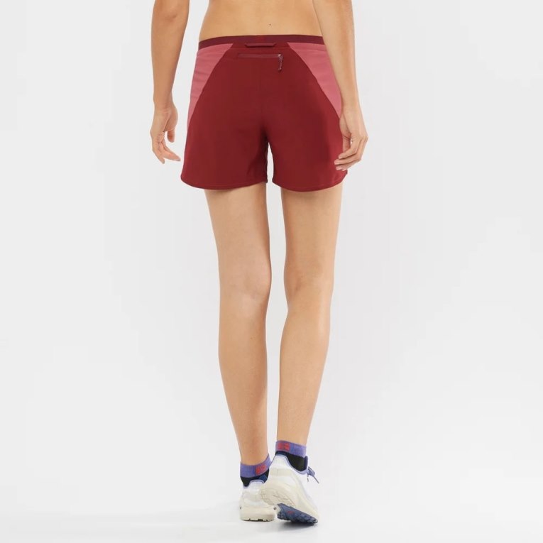 Salomon Cross 5'' Women's Running Shorts Red | 870-ZTCNWS