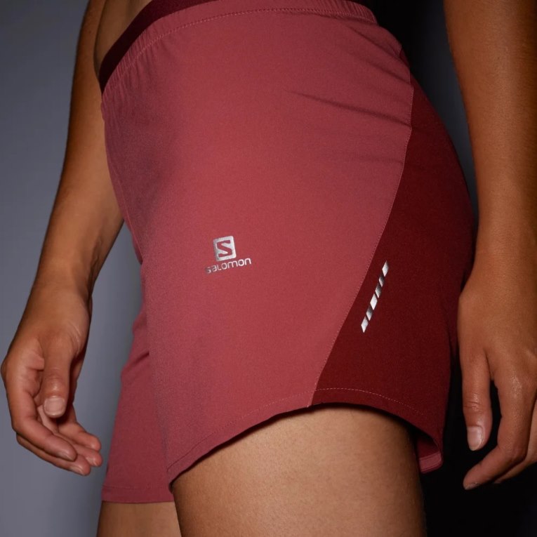 Salomon Cross 5'' Women's Running Shorts Red | 870-ZTCNWS