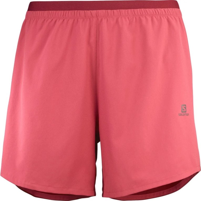 Salomon Cross 5'' Women's Running Shorts Red | 870-ZTCNWS