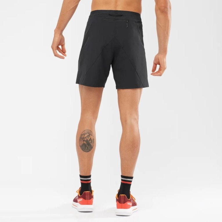 Salomon Cross 7'' Men's Shorts Black | 546-OBLDXE