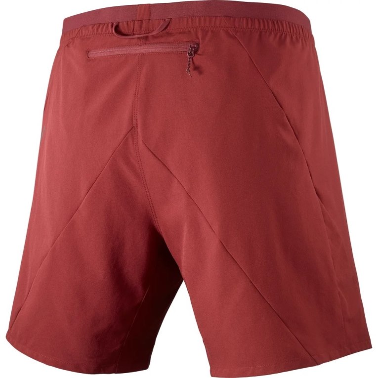 Salomon Cross 7'' Men's Shorts Red | 765-TEVZPW