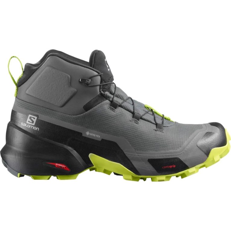 Salomon Cross Hike Mid GTX Men\'s Hiking Boots Grey | 359-WDMPYV