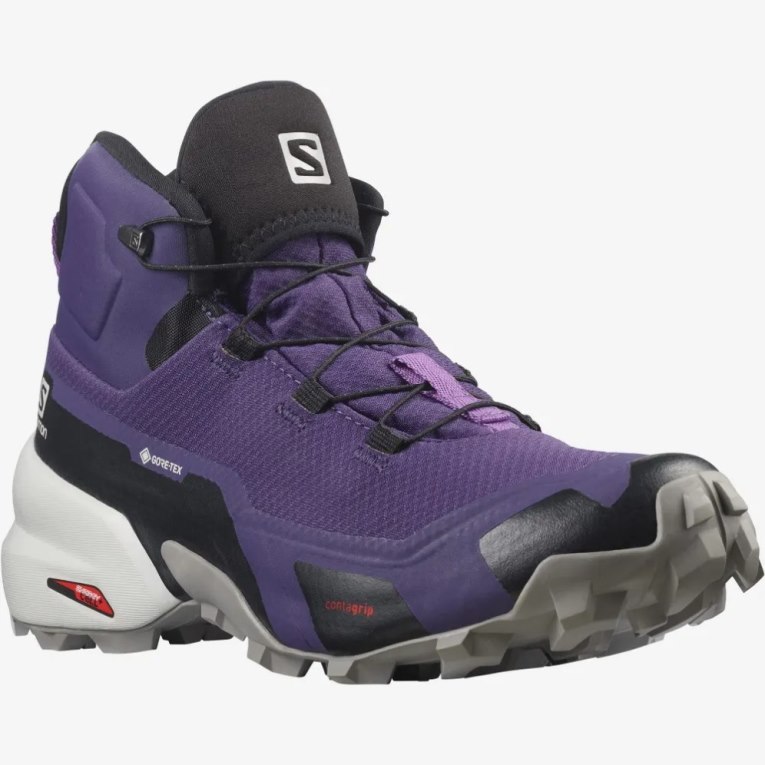 Salomon Cross Hike Mid GTX Women's Hiking Boots Purple | 072-ZXMUTC