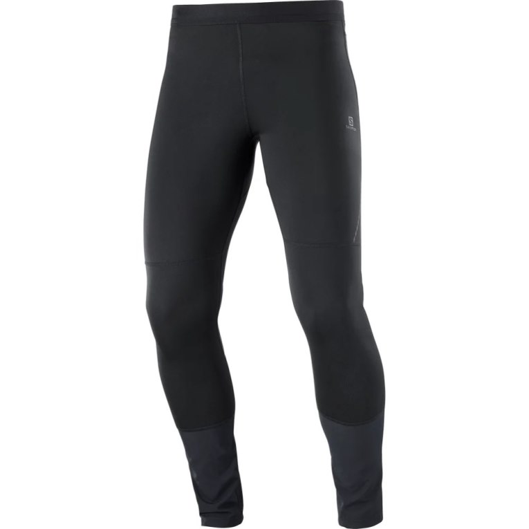 Salomon Cross Men's Running Tights Black | 345-HLEKSC