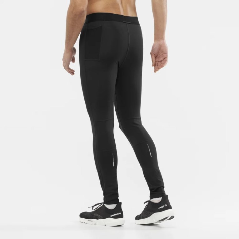 Salomon Cross Men's Running Tights Black | 417-SZTOCF