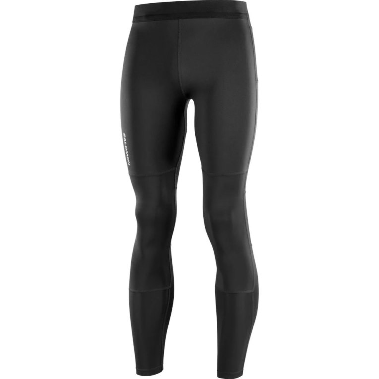 Salomon Cross Men's Running Tights Black | 417-SZTOCF